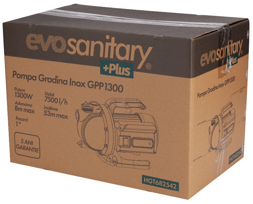 Pompa Gradina Inox 900W GPP Evosanitary Plus - imagine 3