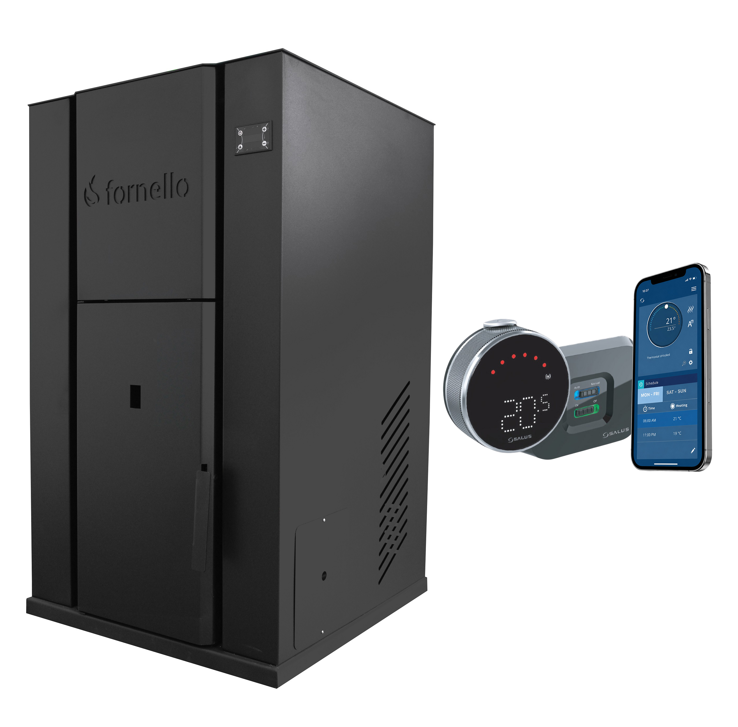 Centrala pe peleti Fornello Pellet King 40 kW + Wi-Fi - imagine 2