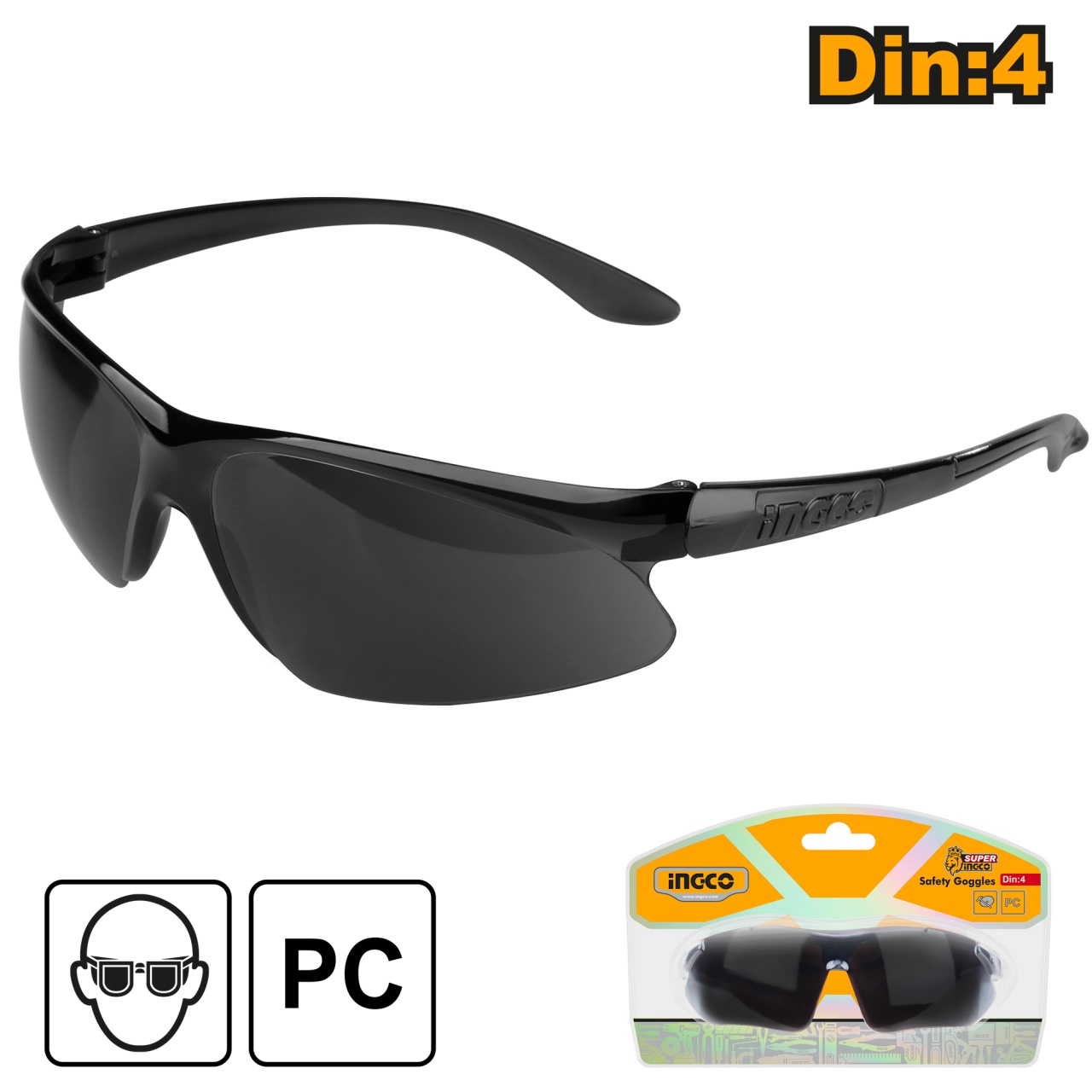 Ochelari Protectie Ingco HSG06 cu Filtru UV