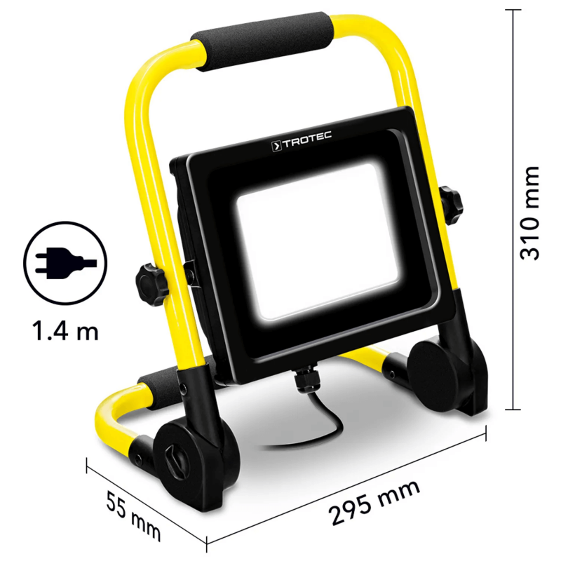 Proiector LED portabil Trotec PWLS 10-70, 6.300 lm, IP65 - imagine 3