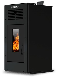 Semineu Burnit Ambient Black 8 kW, Tiraj Fortat