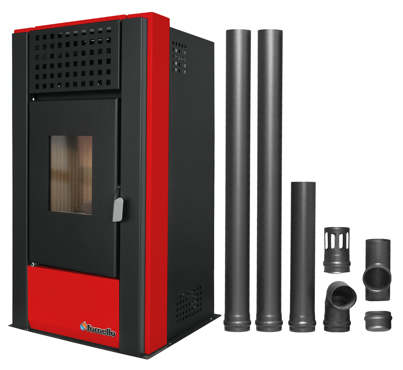 Fornello Magnesia 9KW + Kit Evacuare Semineu Peleti