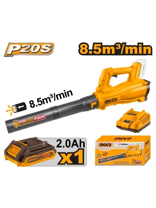 Suflanta frunze INGCO CABLI203235E, 20V Max, 115 km/h