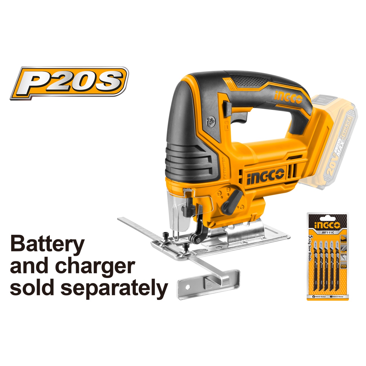 Fierastrau Pendular 20V Ingco CJSLI8501, 5 lame