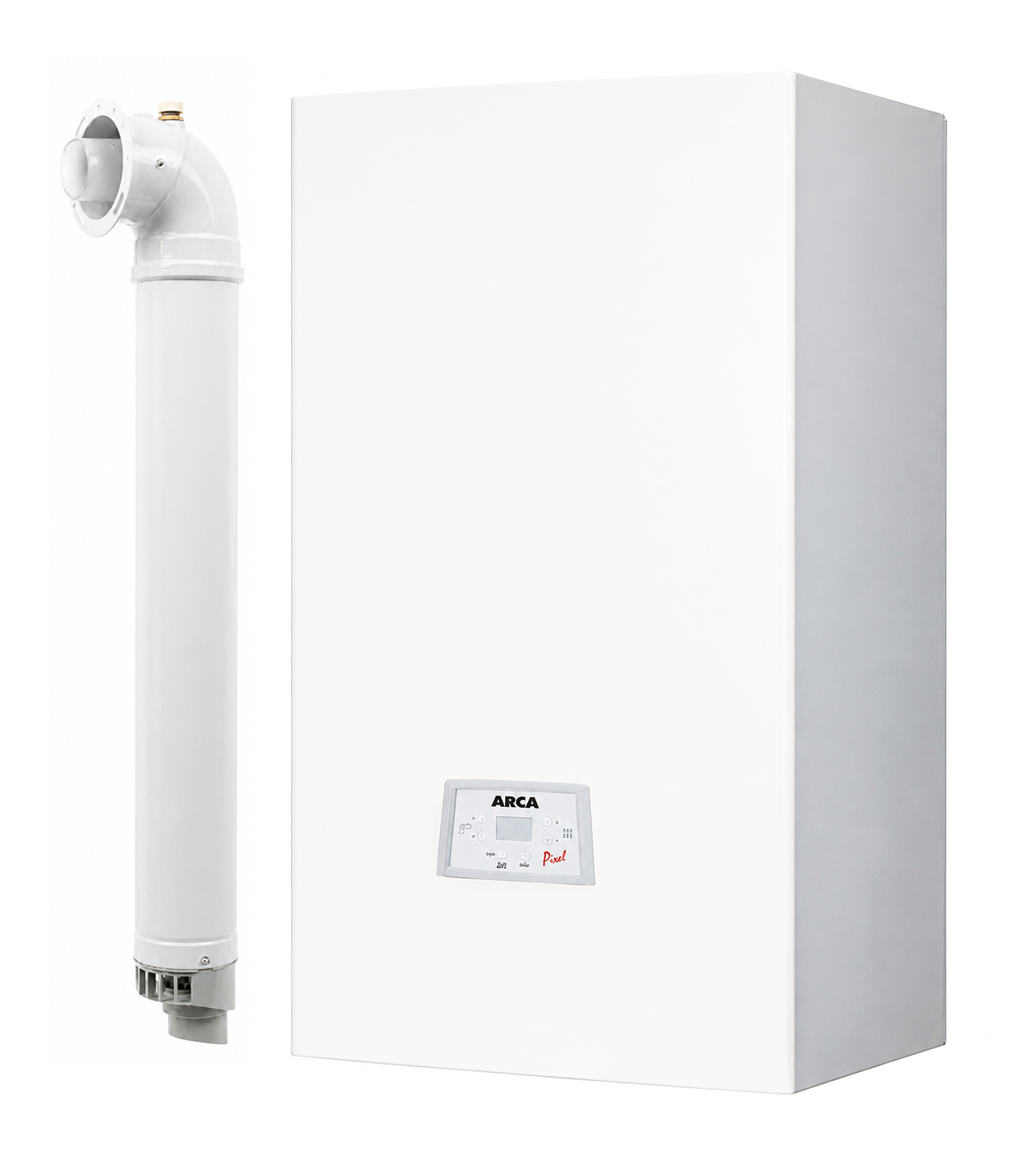 Centrală termică gaz Arca Pixel 25 F, 25 kW, kit evacuare