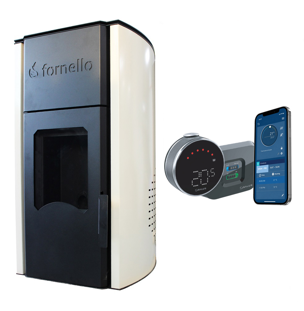 Termosemineu Fornello Royal 30kW cu Control Wi-Fi - imagine 2