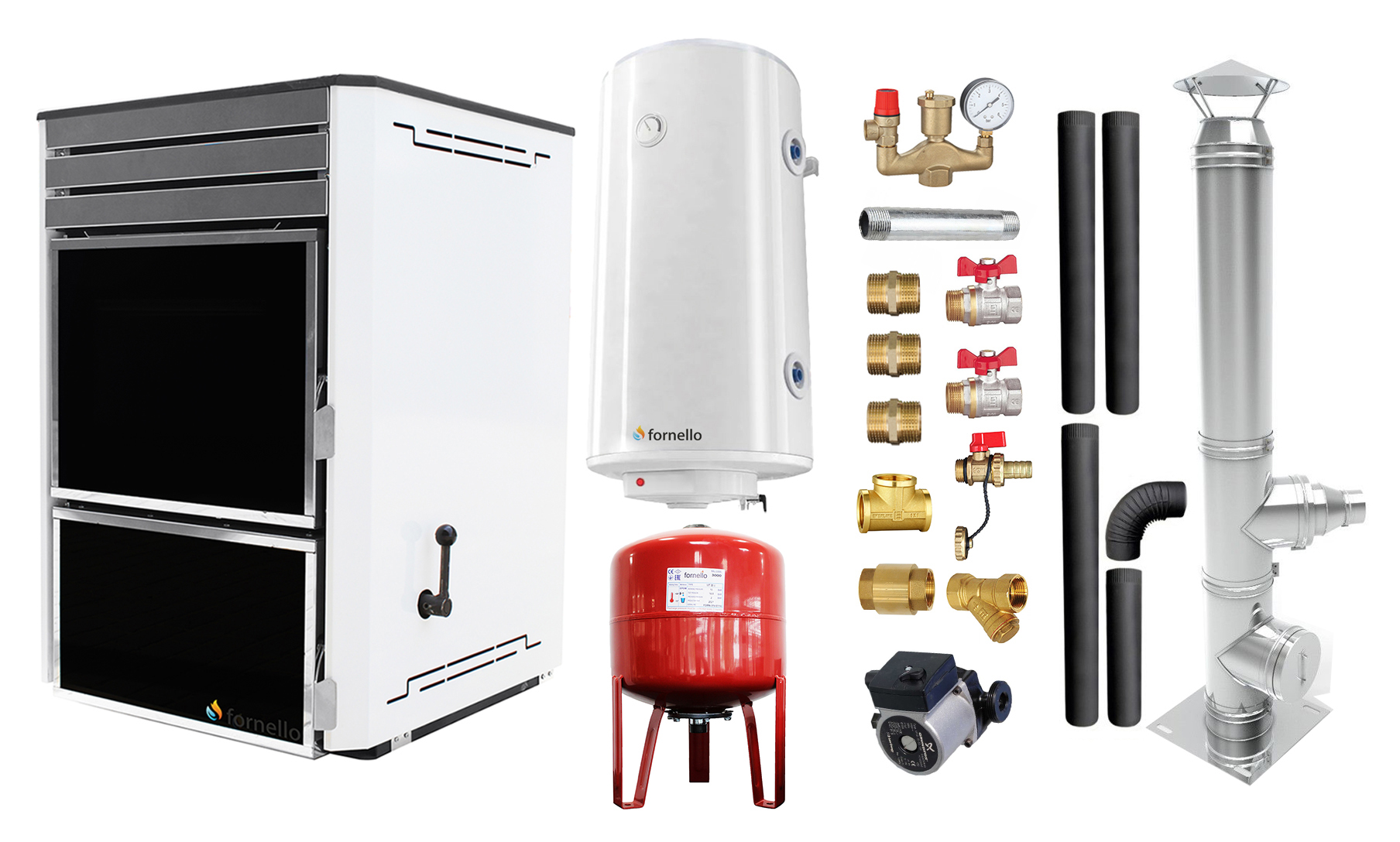 Pachet Complet Termosemineu Fornello 29 kW