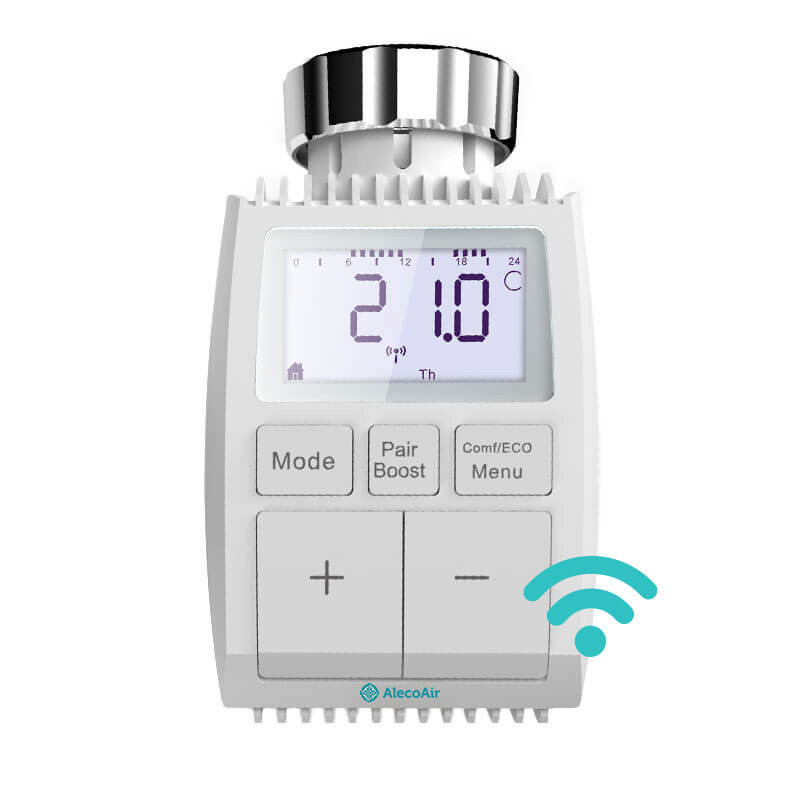 Cap termostat calorifer AlecoAir HA-08 SMART, ZigBee, IP20