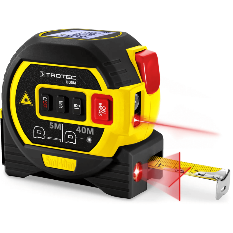 Distantier Laser TROTEC BD8M 3 în 1, 40 m, Funcție Pitagora - imagine 2
