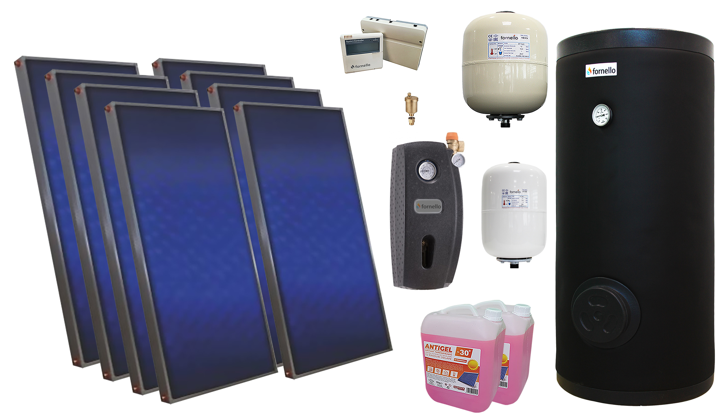 Pachet Solar Premium 8 Panouri Plane Sunsystem