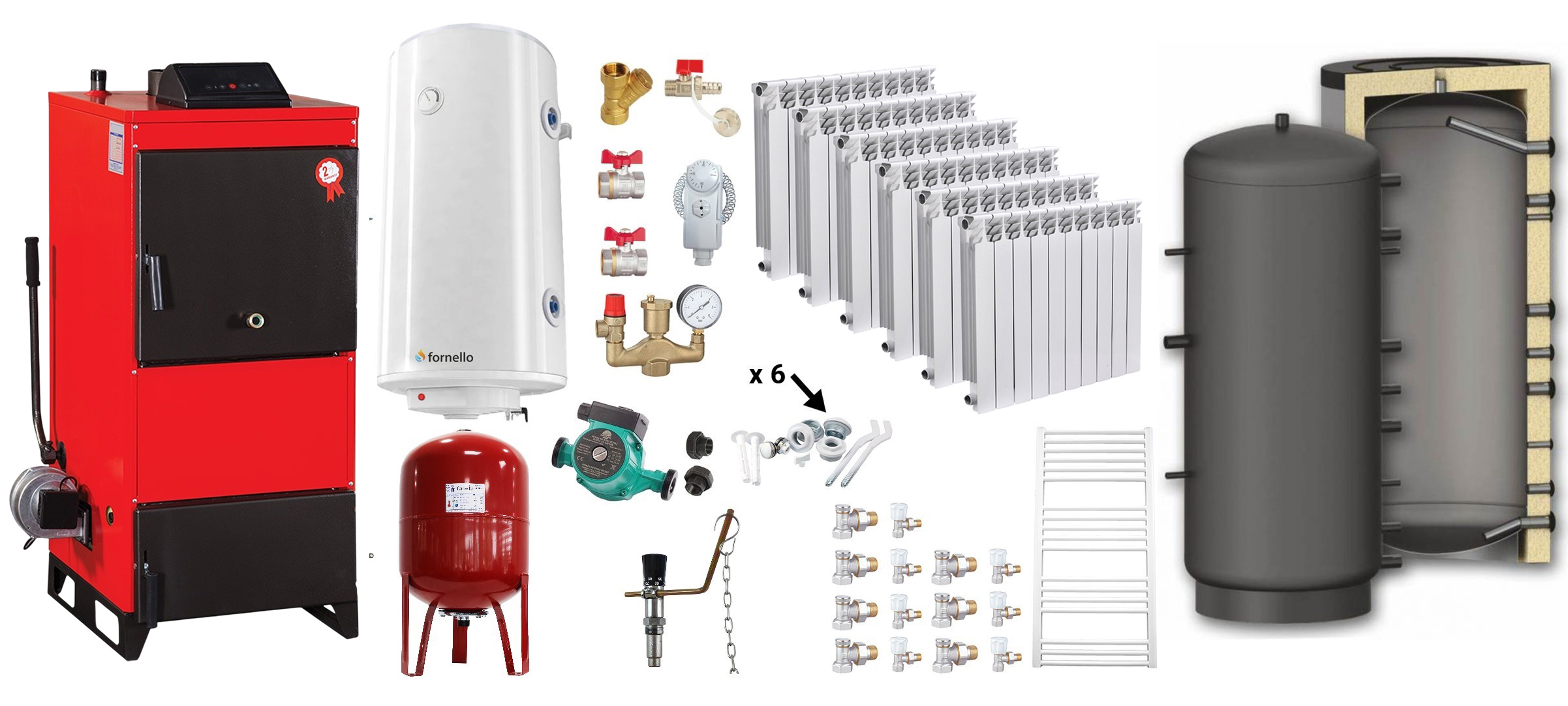 Pachet Centrala Fiama 46 kW + Puffer 1000L - imagine 2