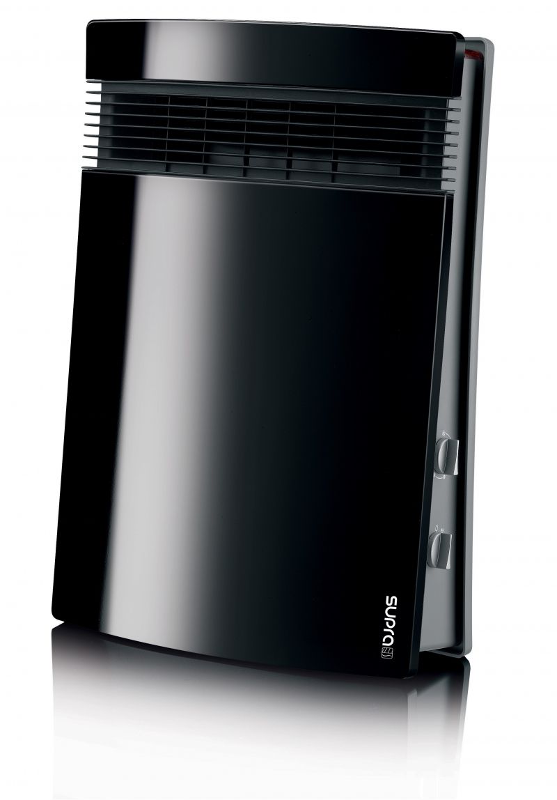 Aerotermă Baie Supra Lito Negru 1800 W, Termostat