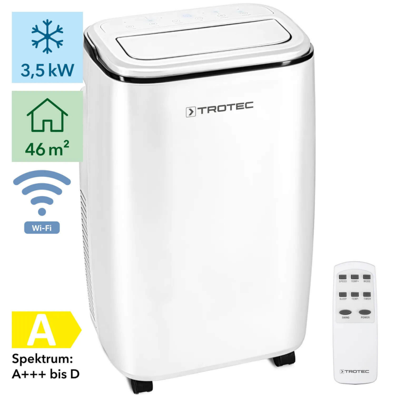 Trotec PAC 3501 S AC Portabil WiFi 12000 BTU - imagine 2