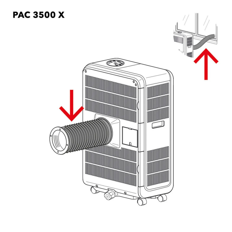Furtun evacuare aer compatibil TROTEC PAC 3500 X
