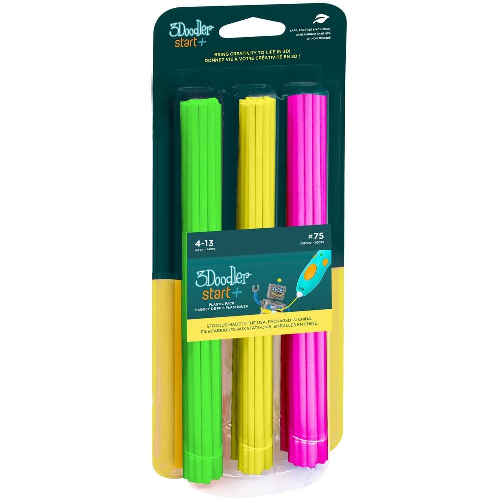 Rezerve Neon 3Doodler Start+ | 75 Buc ECO-PCL