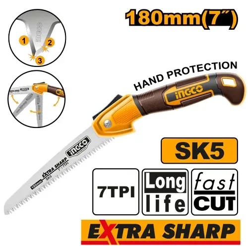 Fierastrau Pliabil INGCO 180mm, Taiere Rapida