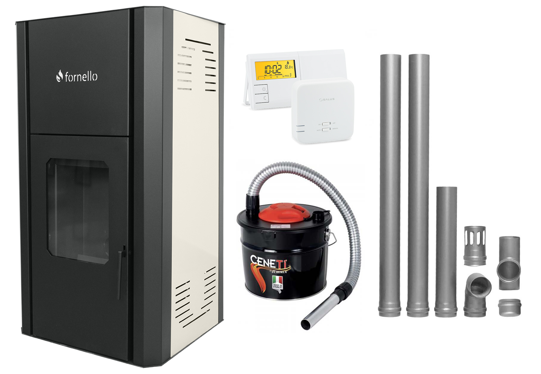 Termosemineu Fornello Primo 25kw Pachet Complet