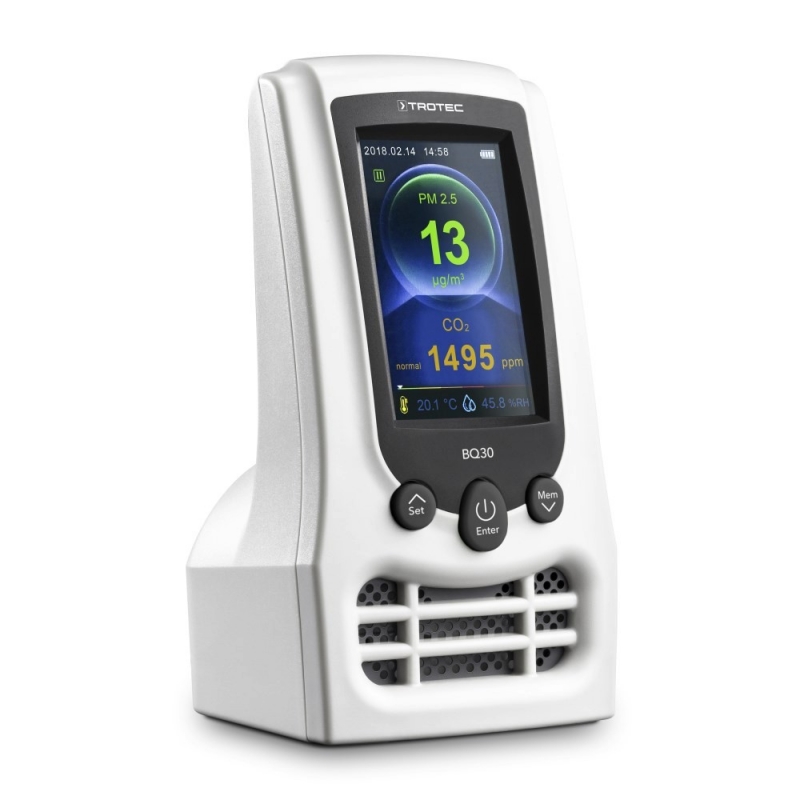 Monitor calitate aer Trotec BQ30, măsurare praf și CO2