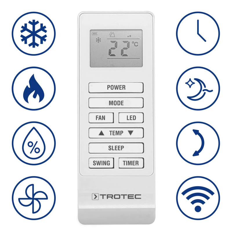 Aer condiționat perete Trotec PAC-W 2600 SH, 9000 BTU, WiFi - imagine 5