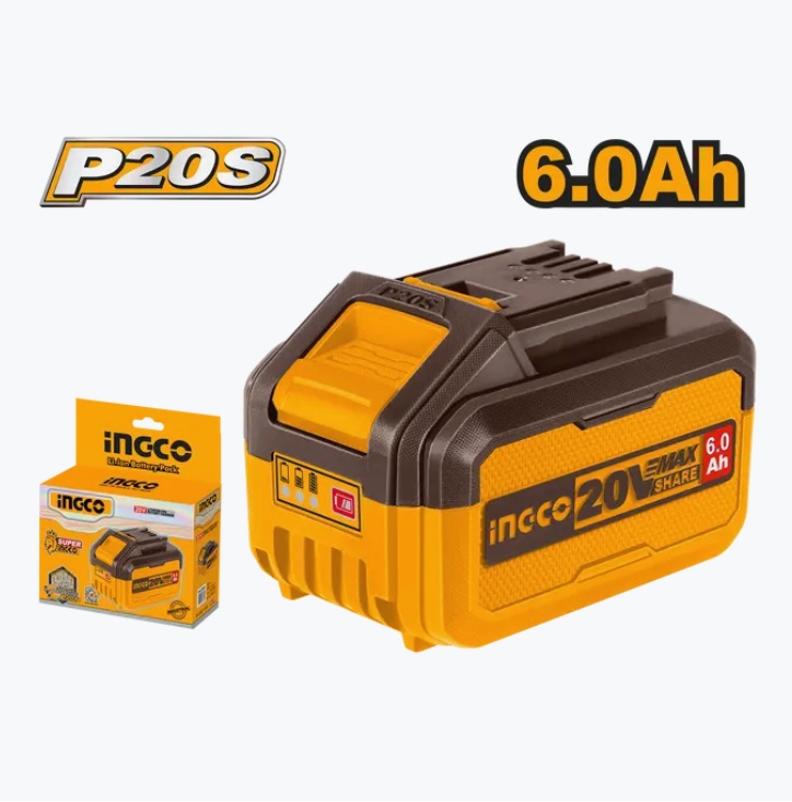 Baterie Ingco 20V 6Ah - Autonomie Extinsă - imagine 2