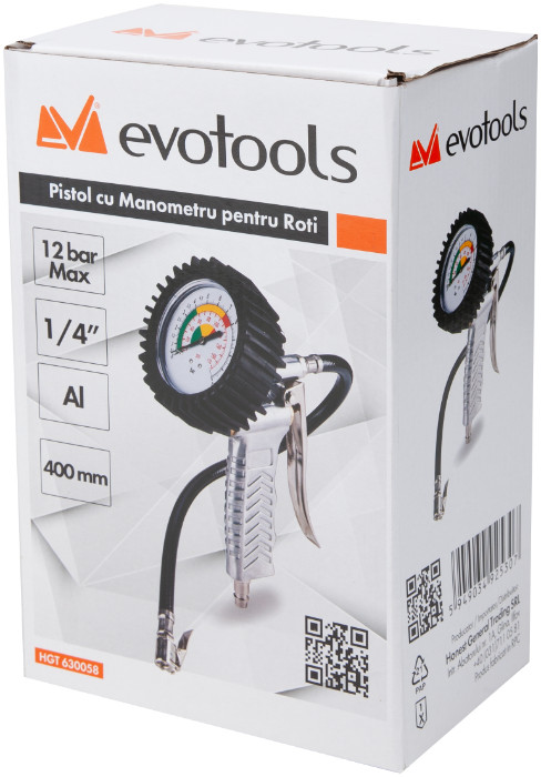 Pistol Umflat Roti cu Manometru Evotools - imagine 3