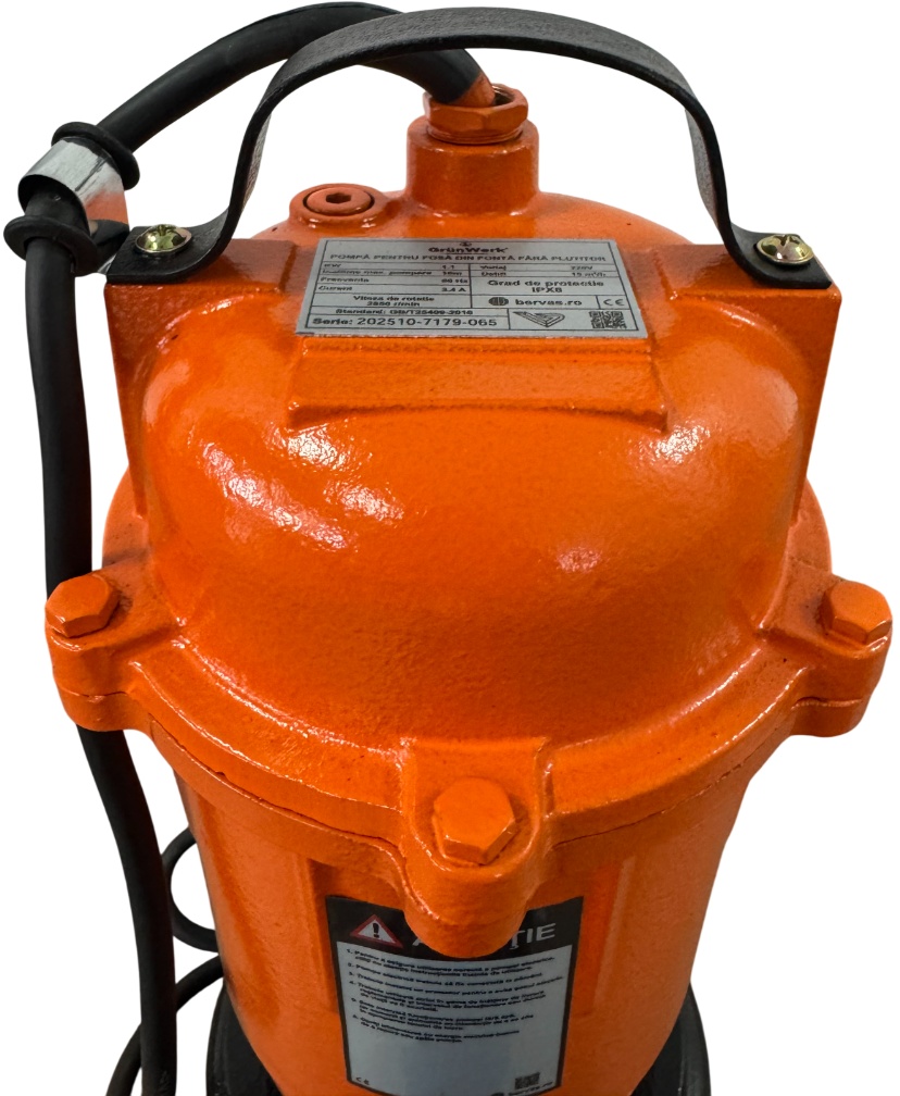 Pompă Apă Murdară Submersibilă Grunwerk 1100W - imagine 6