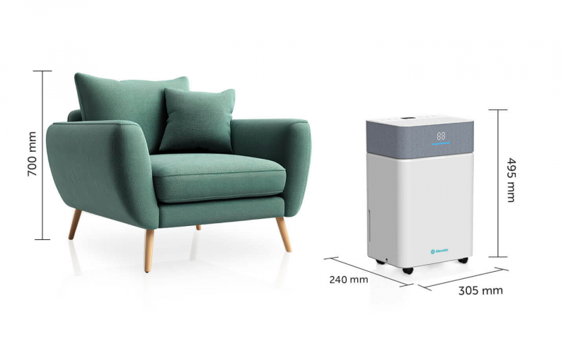 Dezumidificator AlecoAir D20, 20L/zi, Wi-Fi - imagine 5