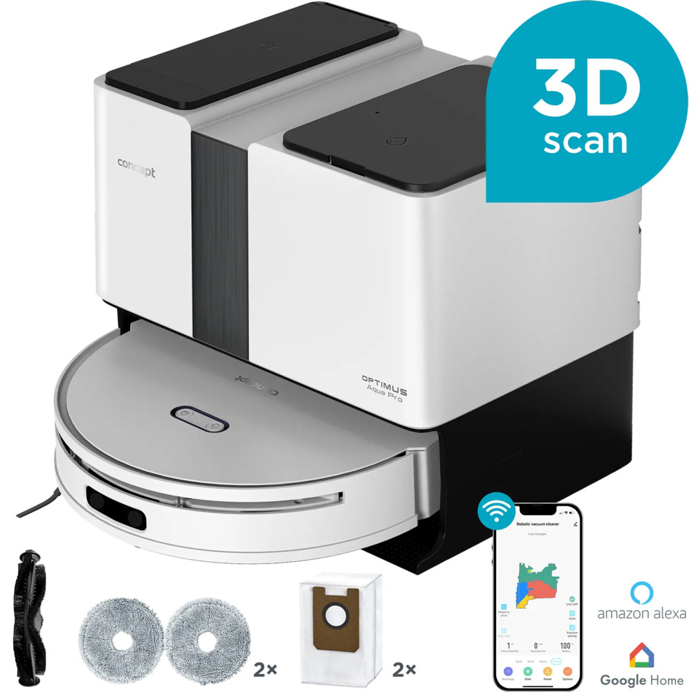 Aspirator Robot Concept VR4050 cu Mop Laser 3D