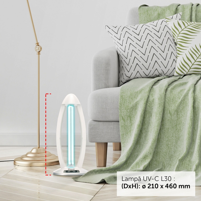 Lampa Sterilizare UV-C AlecoAir L30 TOWER - imagine 6