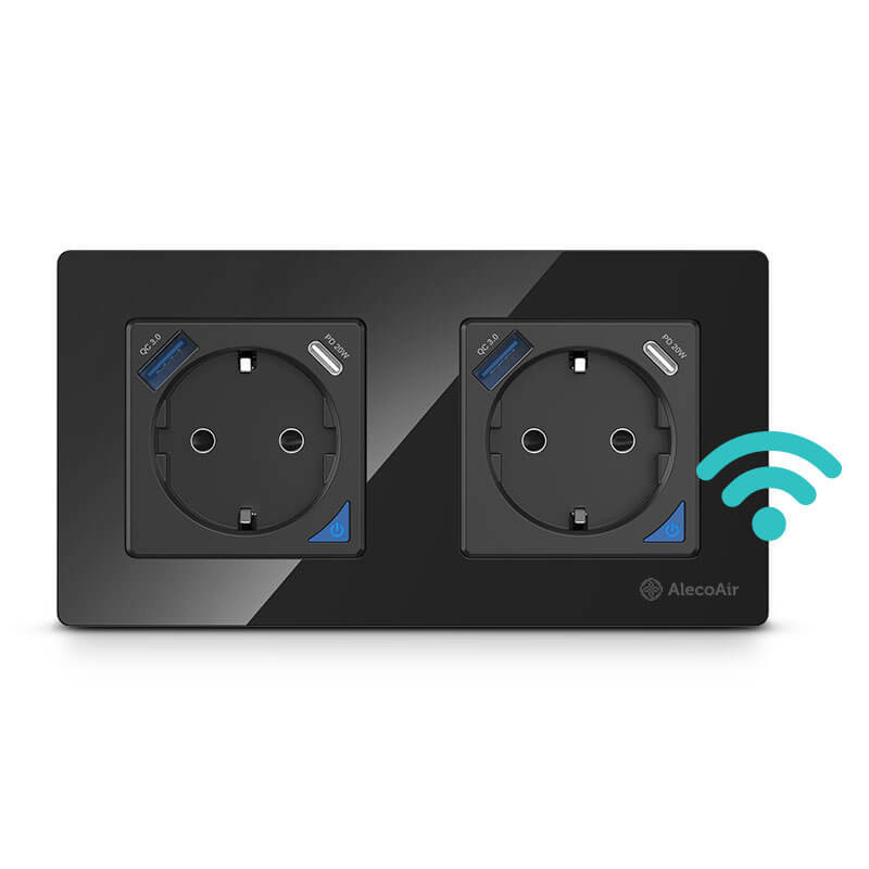 Priza WiFi AlecoAir G60 Black | Control Vocal - imagine 2