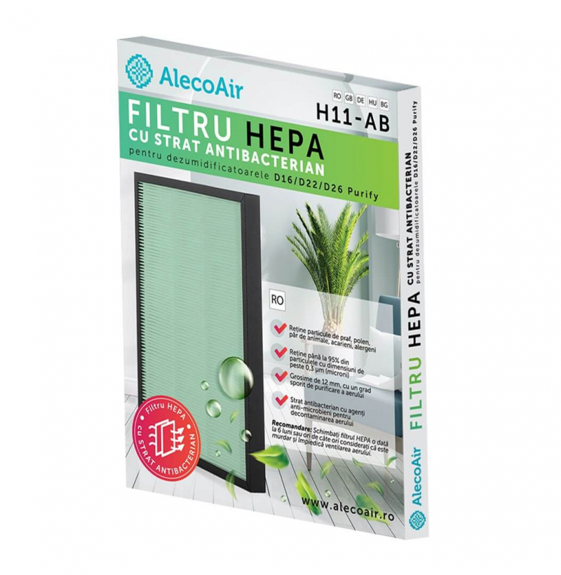 Filtru HEPA Compatibil AlecoAir D16/D22/D26 - imagine 2