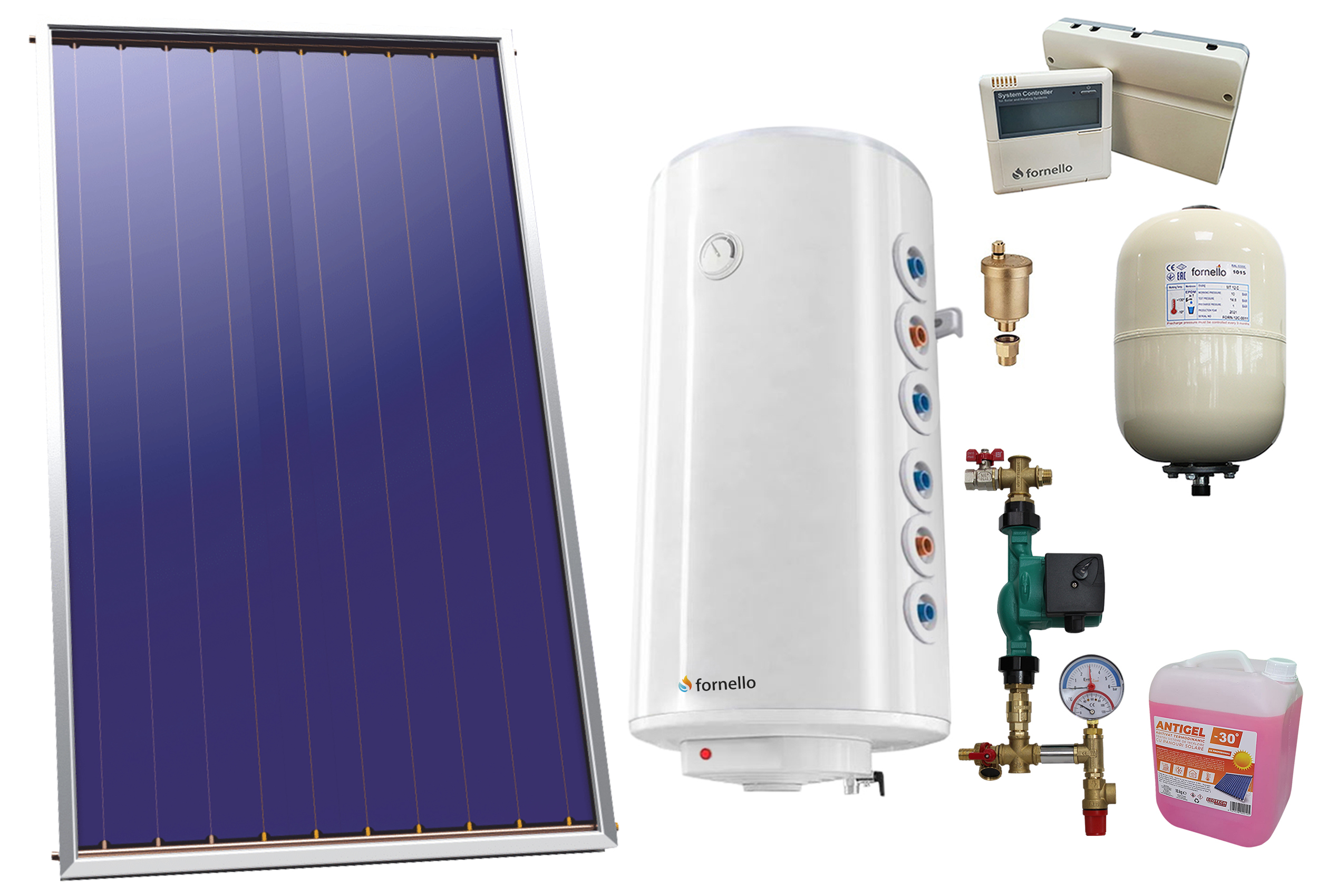 Pachet solar presurizat 2.15m² Sunsystem