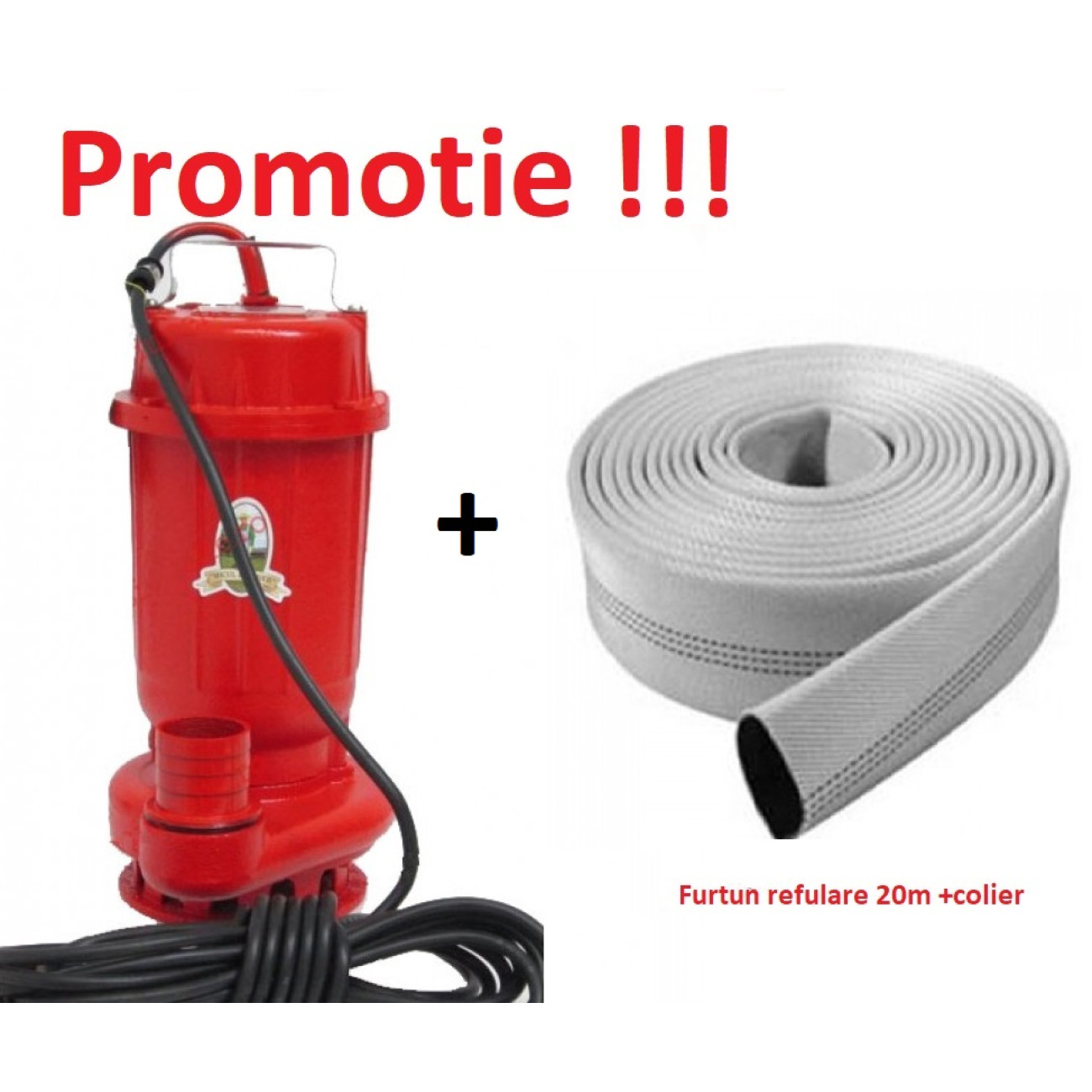 Pompa Apa Murdara Micul Fermier 1.1 kW + Furtun - imagine 3