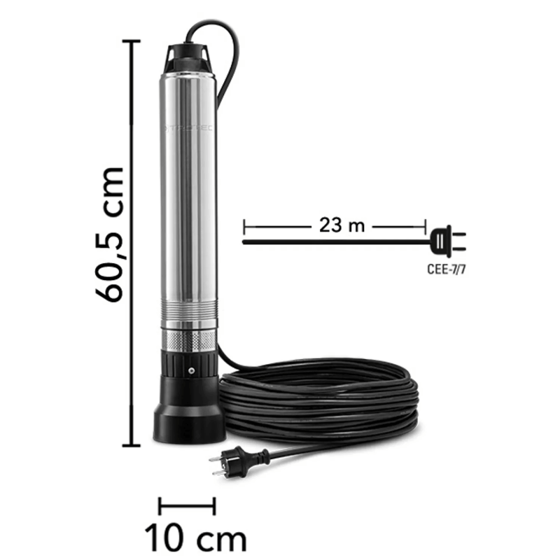 Pompa de adâncime Trotec TDP 370 E, 700 W, 5100 l/h - imagine 3