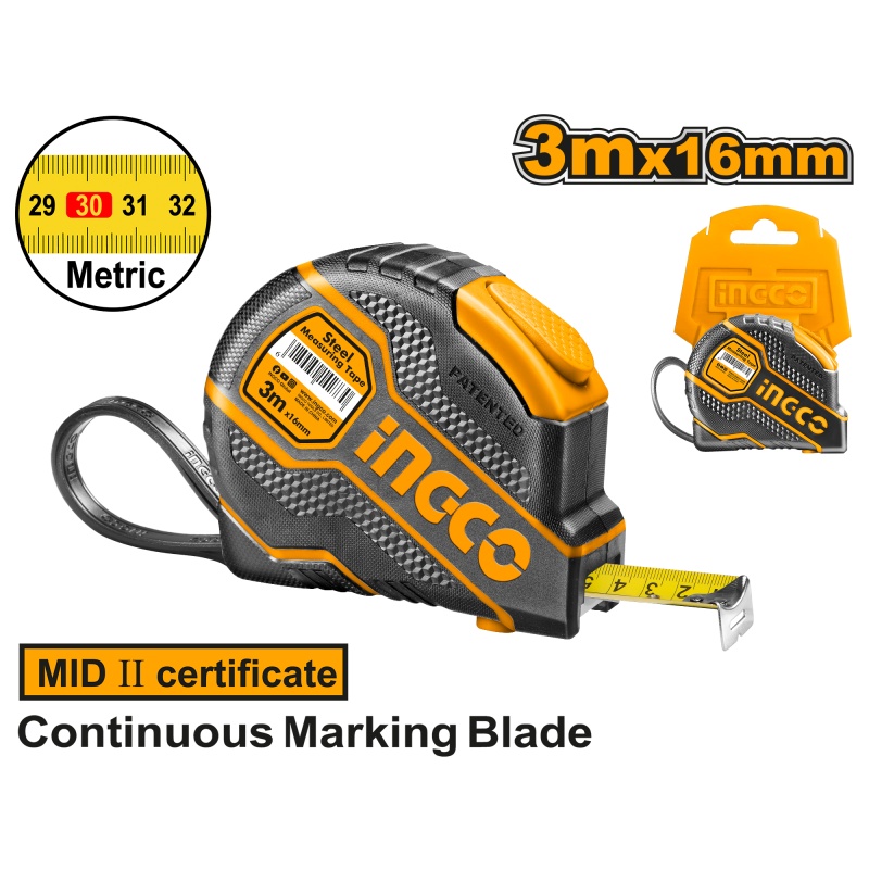 Ruleta INGCO Autoblocaj 5m, Rezistentă - imagine 2