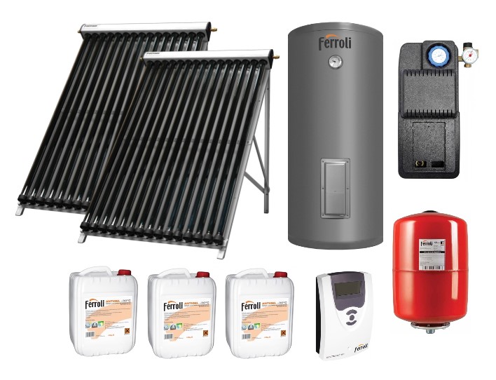 Pachet Solar Ferroli 2x20 Tuburi - 300L