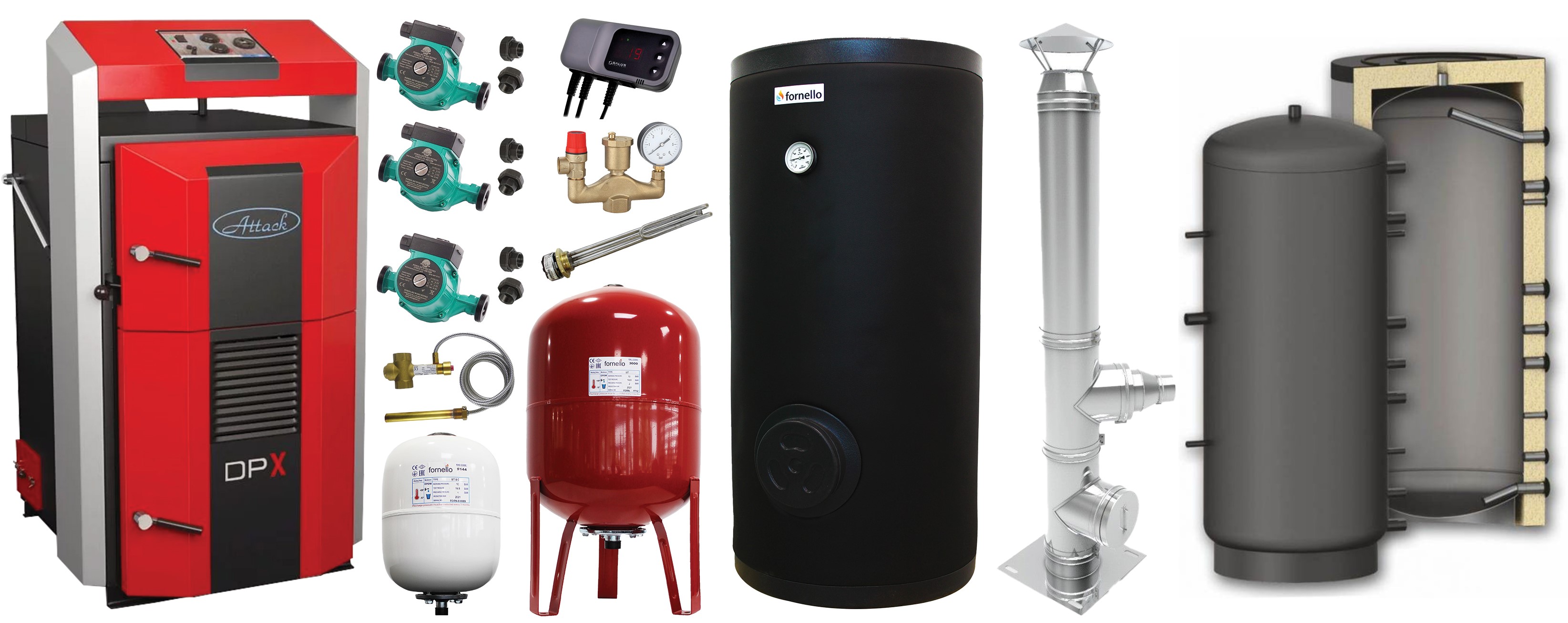 Pachet Centrala Attack DPX 45kW cu Gazeificare Premium