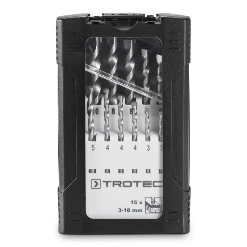 Set de burghie pentru piatră Trotec, 15 bucăți, 3-10 mm - imagine 3