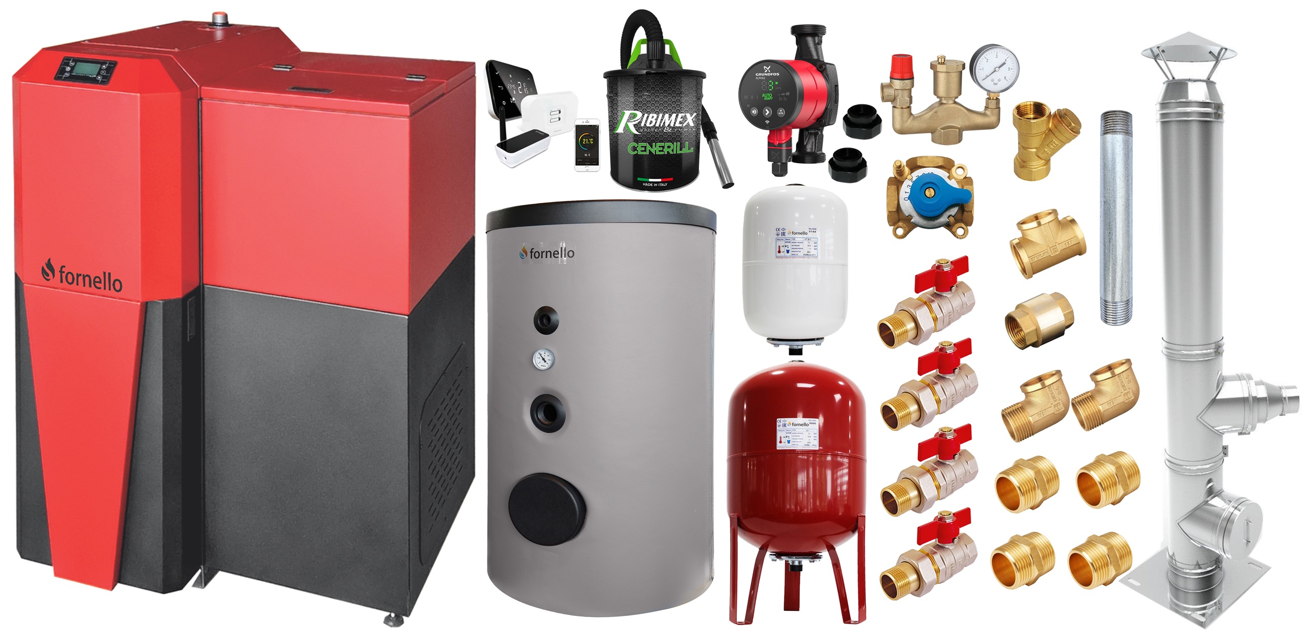 Centrala Mixta Fornello 28kW - Autonomie Mare