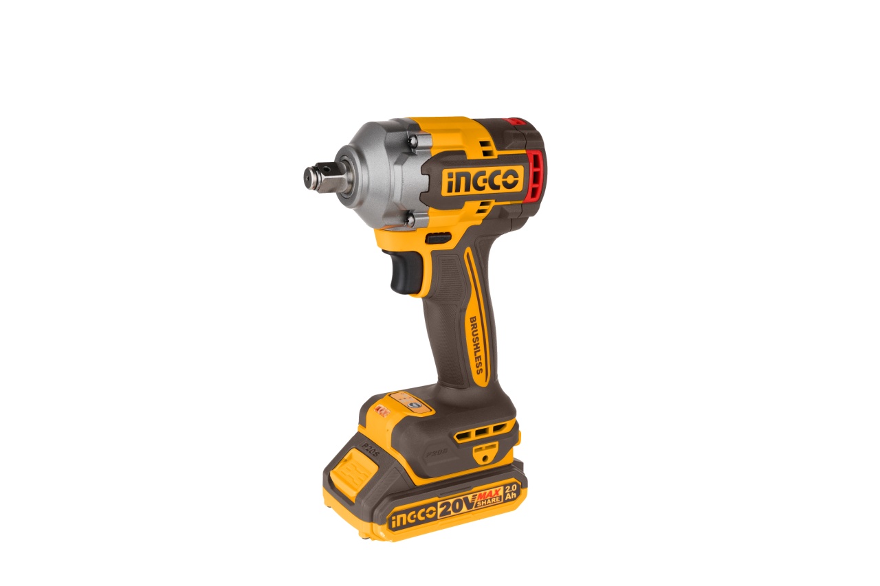 Pistol cu Impact 400Nm 20V Ingco, 2 Acumulatori - imagine 8