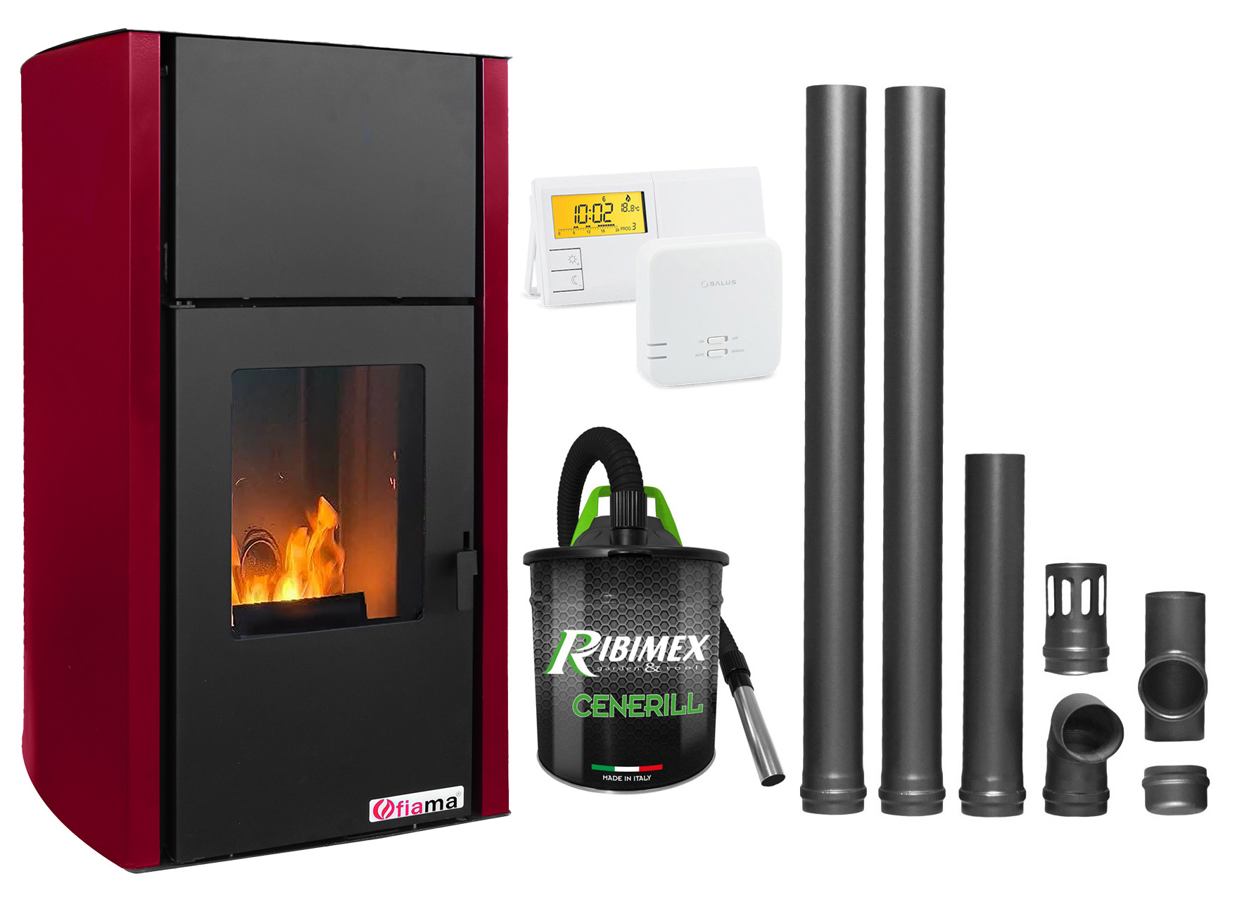 Termosemineu Fornello 25kW Pachet Complet