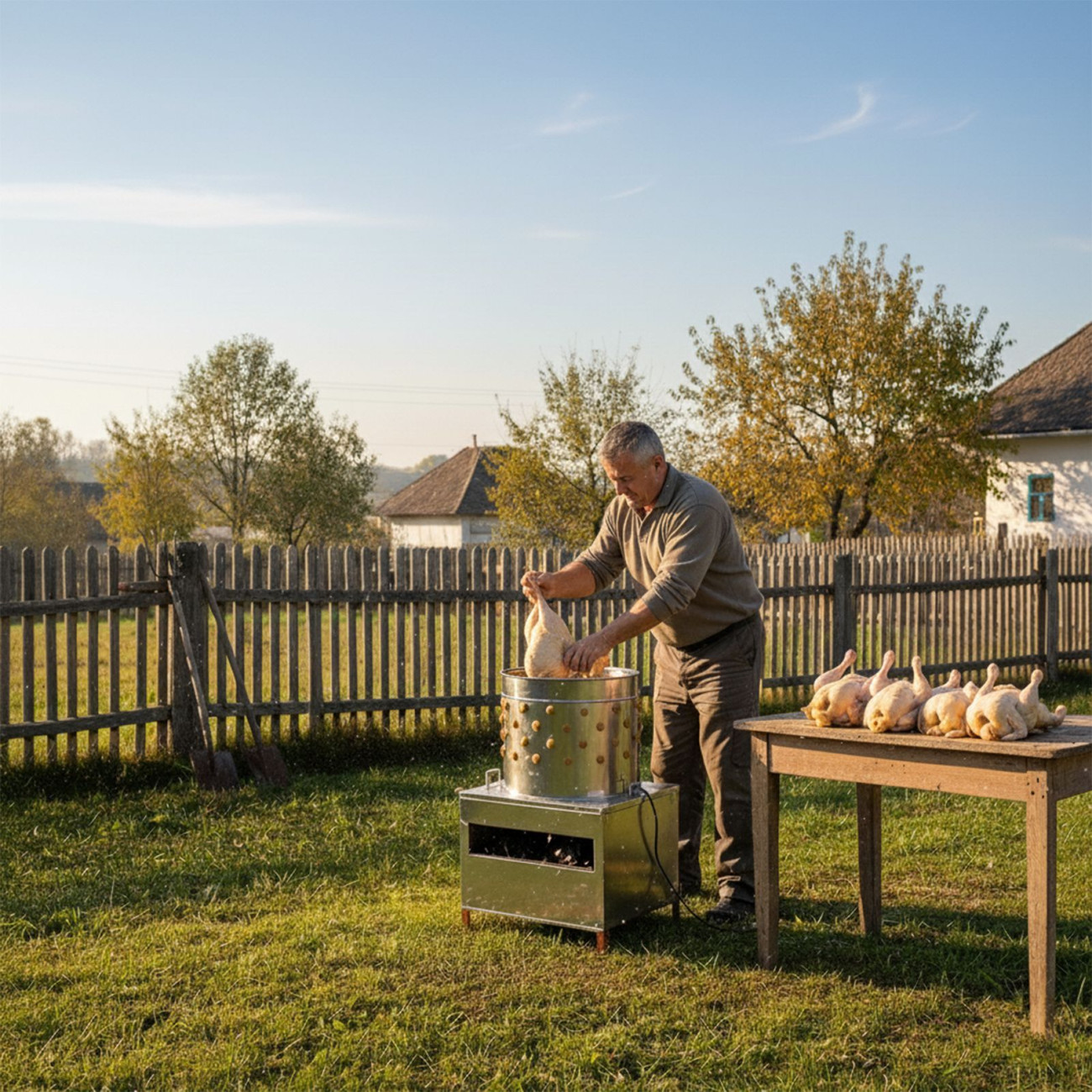 Deplumator păsări WQ-30 profesional - imagine 4