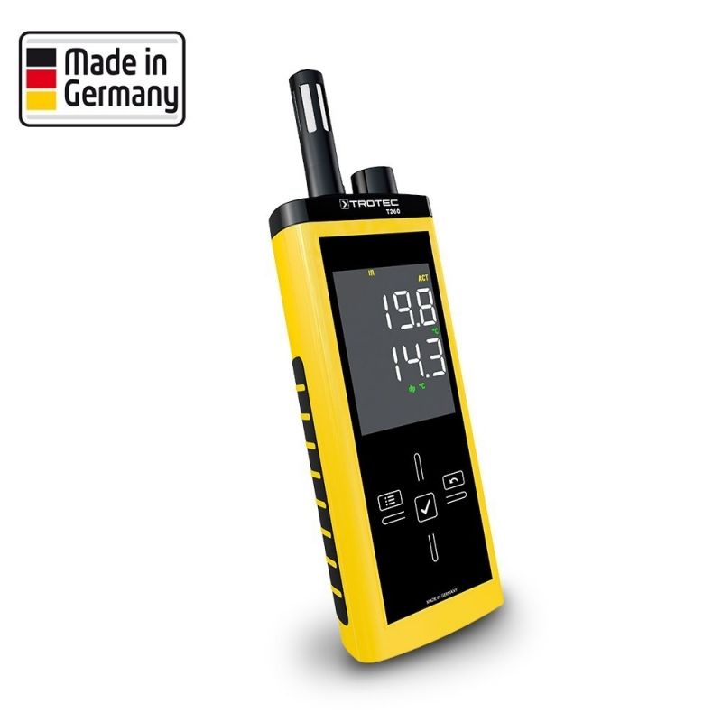 Termohigrometru TROTEC T260 cu alarmă punct de rouă