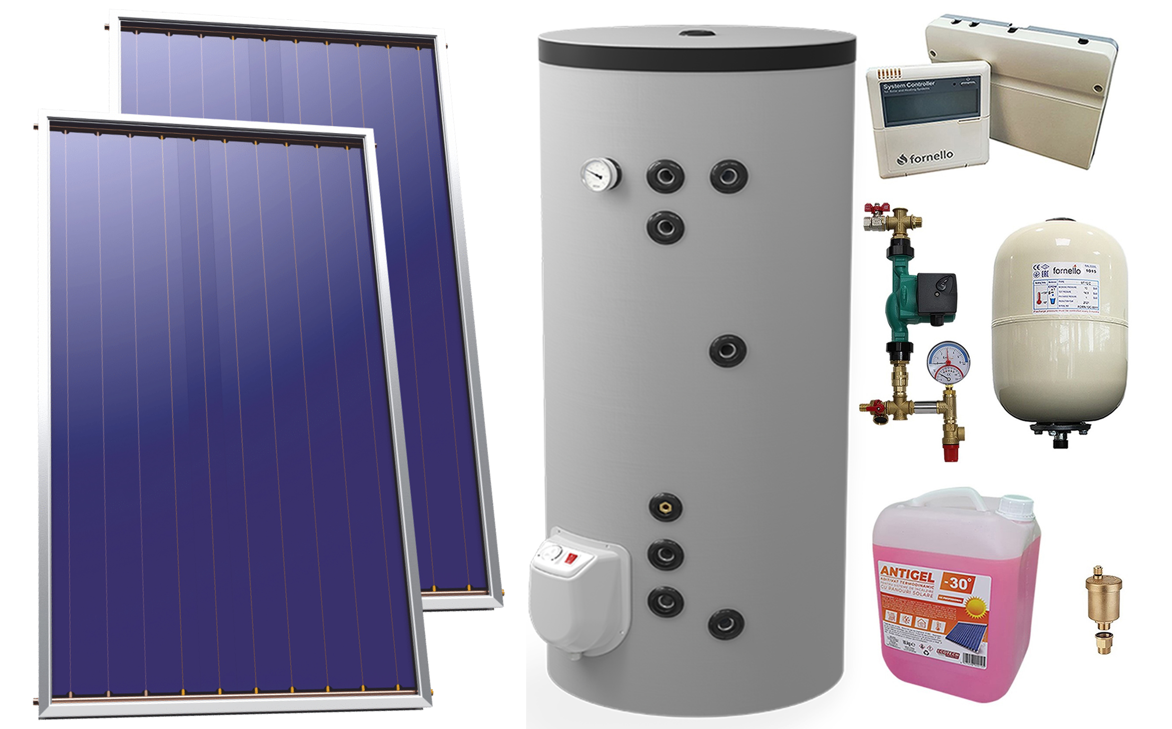 Sistem Solar Presurizat 2 Panouri 200L