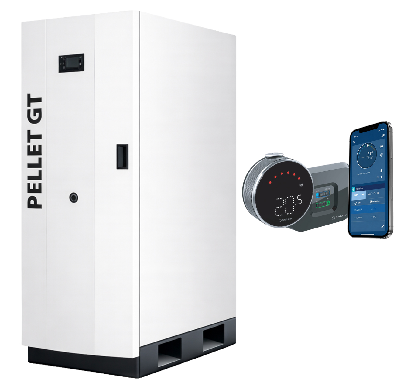 Centrala Peleti Fornello GT25 + Termostat Wi-Fi - imagine 2