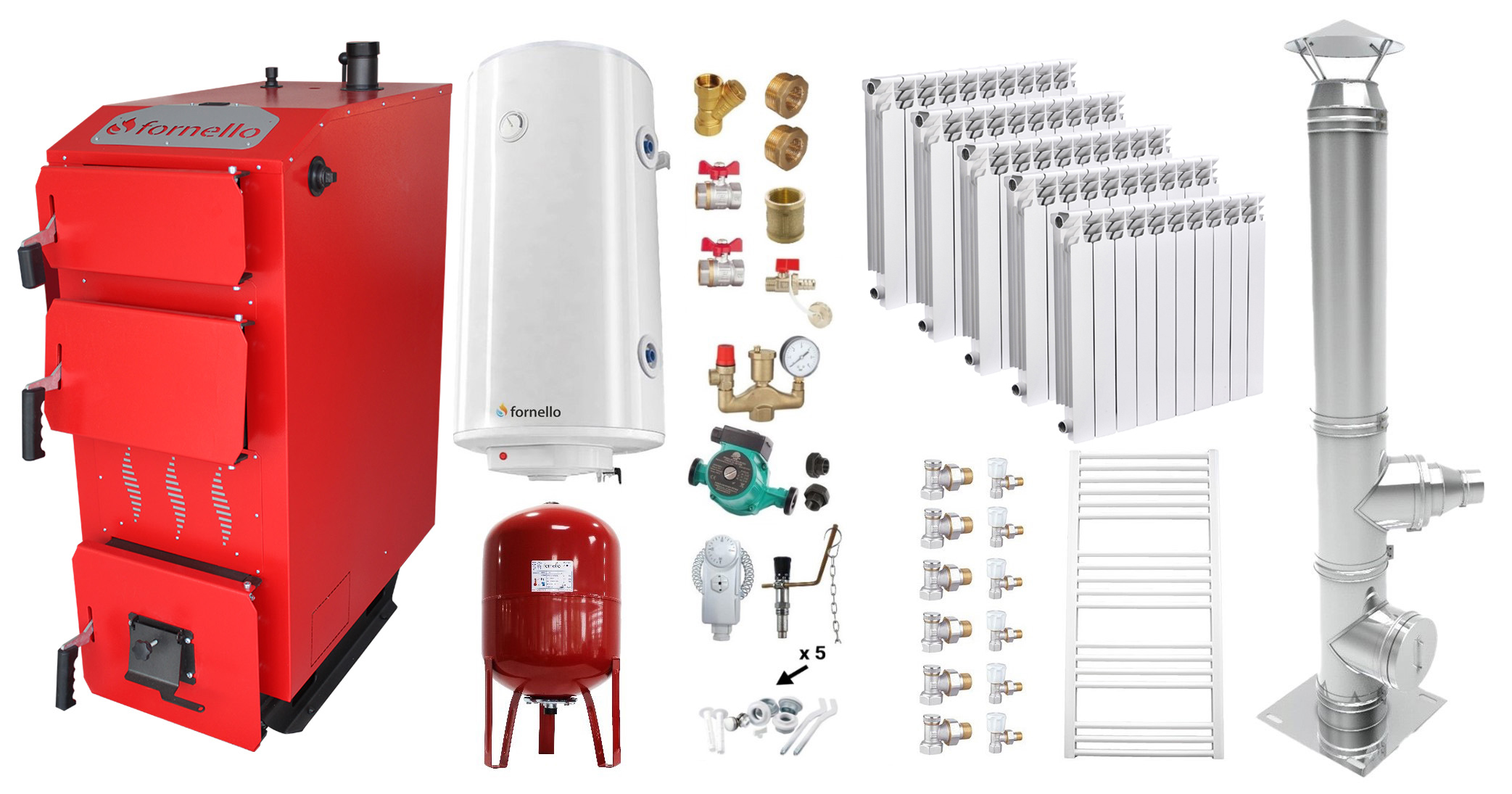Pachet Complet Încălzire Fornello 25kW