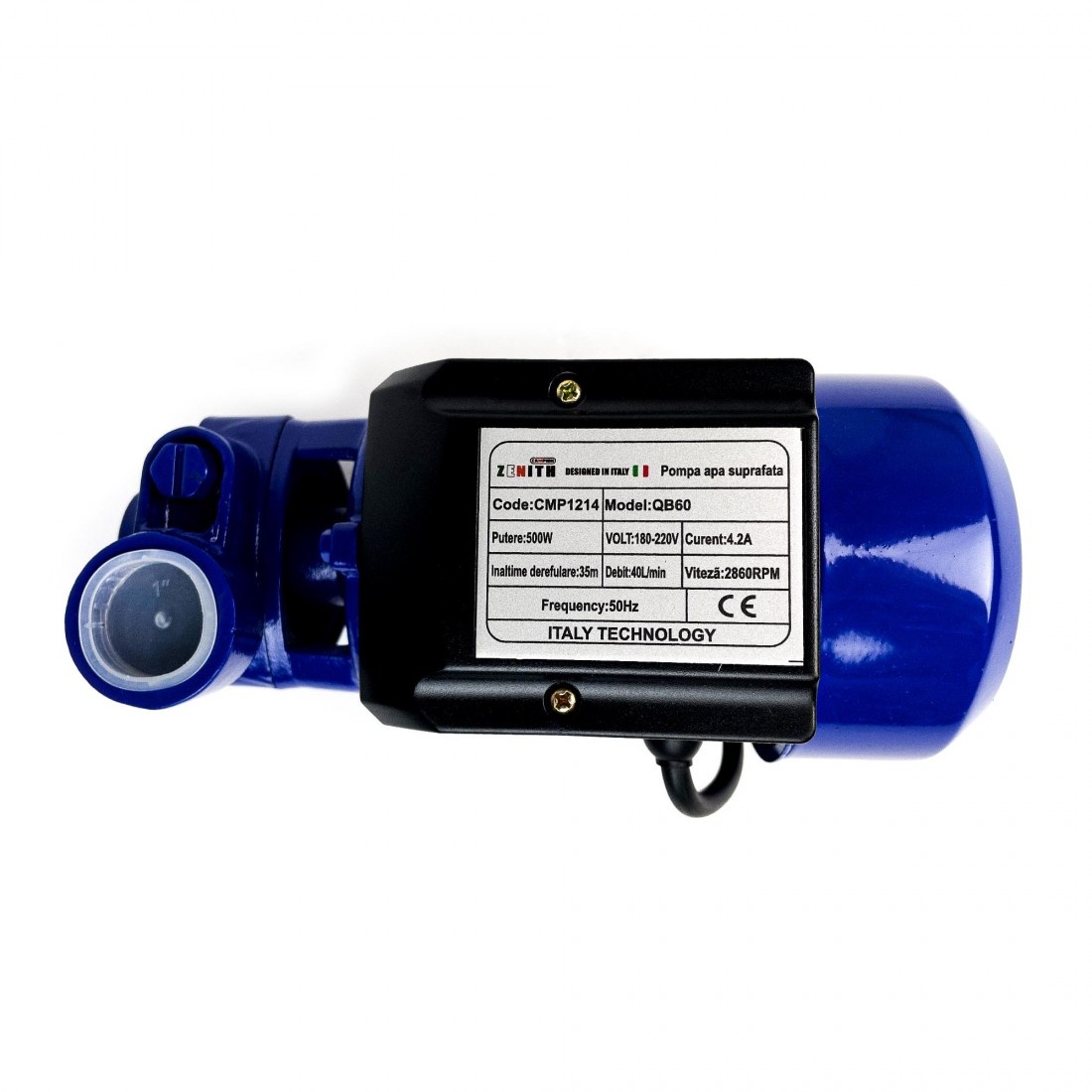 Pompa de apă de suprafață QB60 500W Campion, debit 40 l/min - imagine 3
