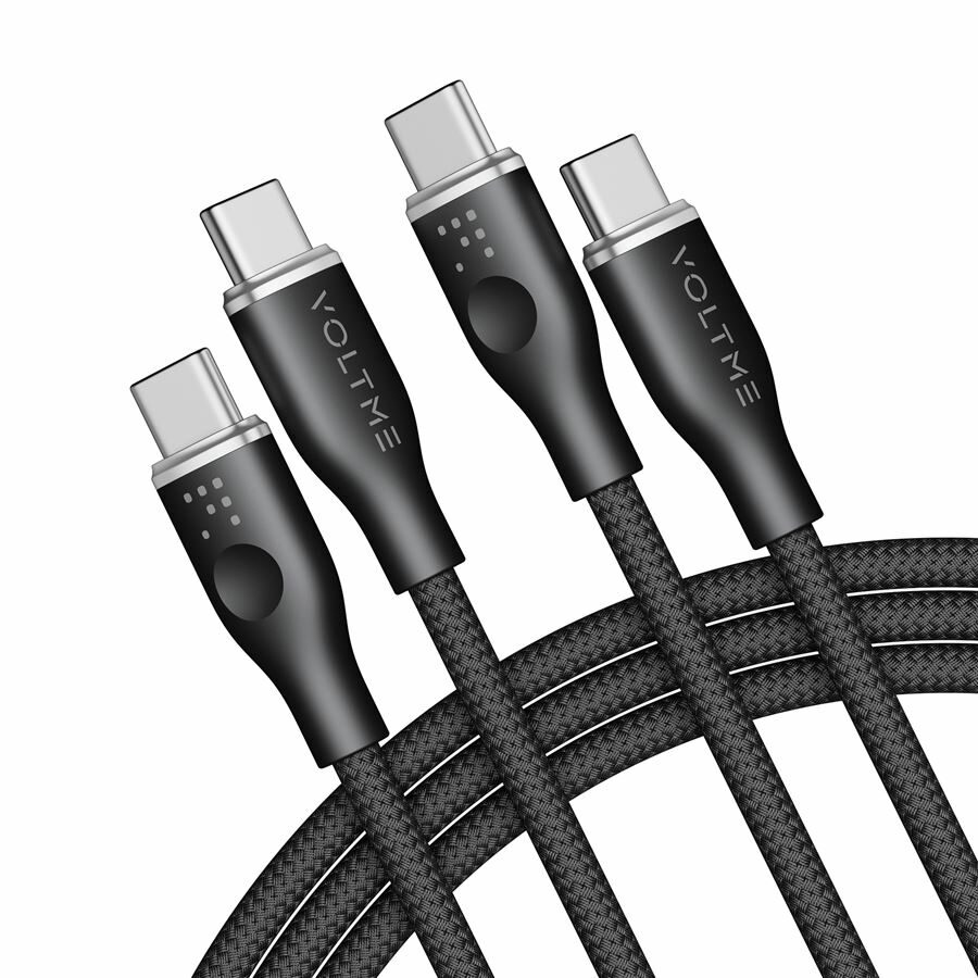 Cablu Încărcare Voltme Rugg 100W 1.8m Negru