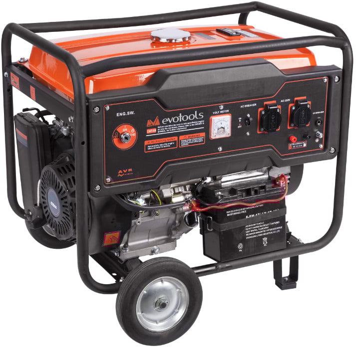Generator Evotools GG 5500A 5.5 kW Pornire Electrică - imagine 2