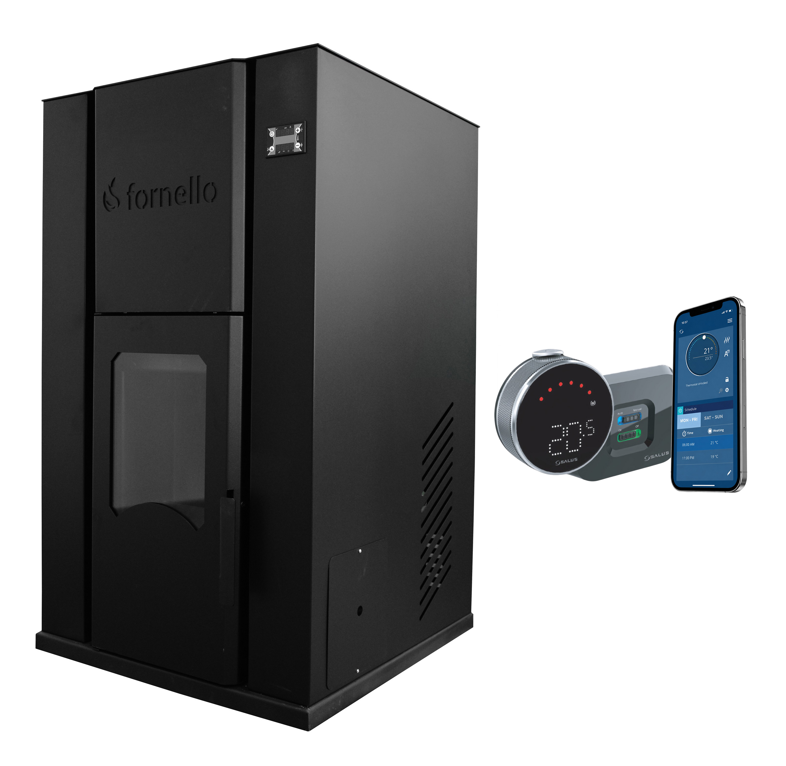 Termosemineu Peleti Fornello 35kw + Control Wi-Fi - imagine 2
